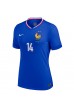 Frankrike Adrien Rabiot #14 Fotballdrakt Hjemme Klær Dame EM 2024 Korte ermer